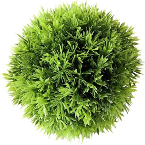 Artificial Grass Ball 6 inch Faux Green Topiary Globe Decorative Plant Home Deco - Picture 7 of 7